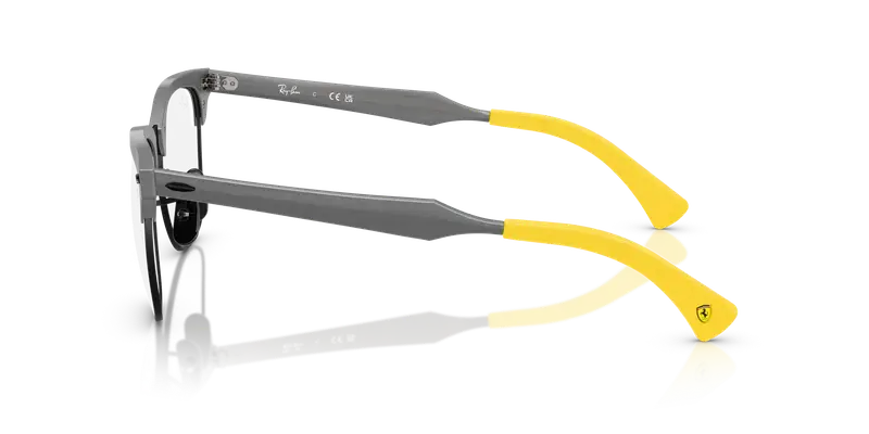 Ray - Ban Unisex RX3807VM F109 Montature da vista Metallo Grigio Trasparente Squadrata Normale miniatura 3