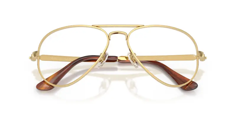 Unisex RX3925V AVIATOR MAX 2500 Montature da vista Metallo Oro Trasparente Pilot Normale miniatura 2