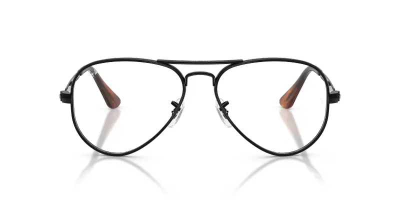 Unisex RX3925V AVIATOR MAX 2509 Montature da vista Metallo Nero Trasparente Pilot Normale miniatura 3