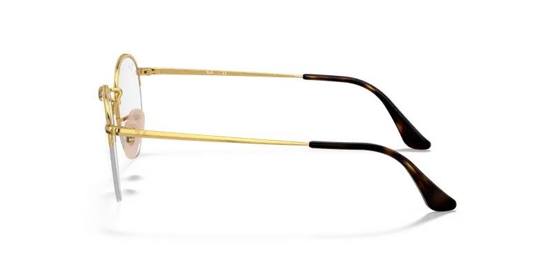 Ray - Ban Unisex RX3947V ROUND GAZE 2500 Montature da vista Metallo Oro Trasparente Rotonda Normale miniatura 3