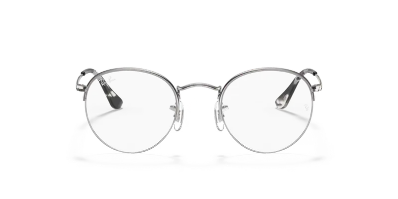 Ray - Ban Unisex RX3947V ROUND GAZE 2501 Montature da vista Metallo Argento Trasparente Rotonda Normale miniatura 2