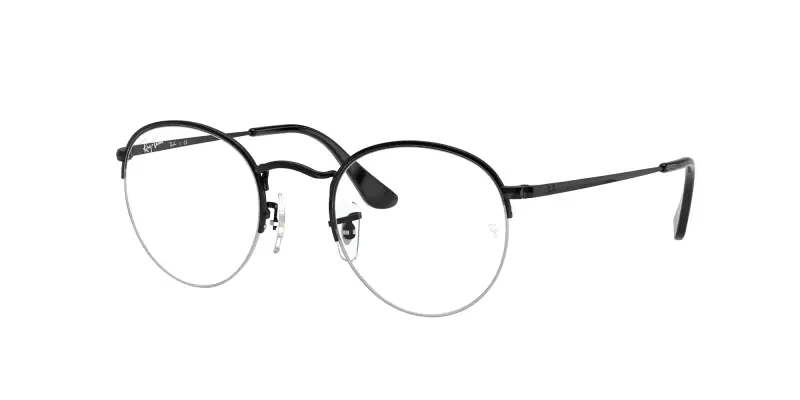 Unisex RX3947V ROUND GAZE 2509 Montature da vista Metallo Nero Trasparente Rotonda Normale