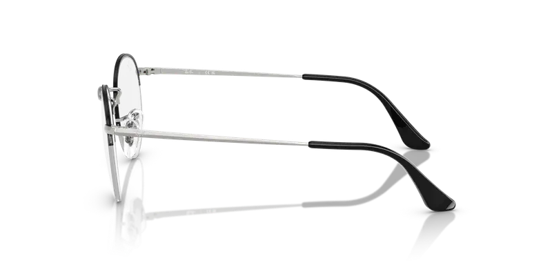 Ray - Ban Unisex RX3947V ROUND GAZE 3183 Montature da vista Metallo Nero Trasparente Rotonda Normale miniatura 3