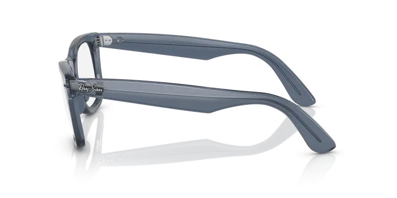 Ray - Ban Unisex RX4340V WAYFARER EASE 8223 Montature da vista Acetato Blu Trasparente Squadrata Normale miniatura 3