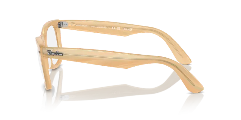 Ray - Ban Unisex RX4340V WAYFARER EASE 8383 Montature da vista Acetato Marrone Trasparente Squadrata Normale miniatura 3