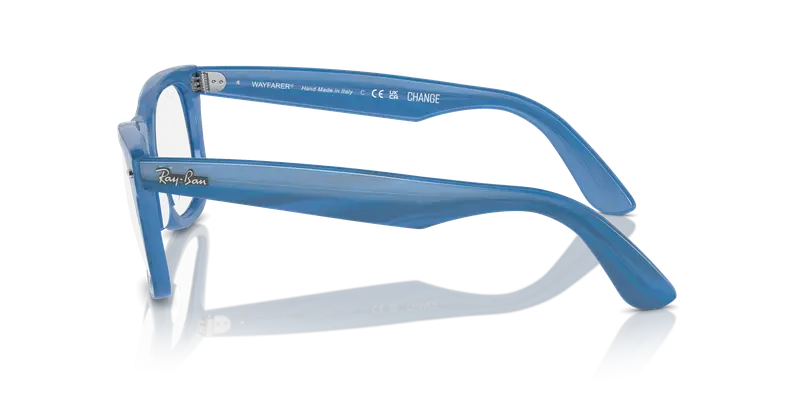 Ray - Ban Unisex RX4340V WAYFARER EASE 8384 Montature da vista Acetato Blu Trasparente Squadrata Normale miniatura 3