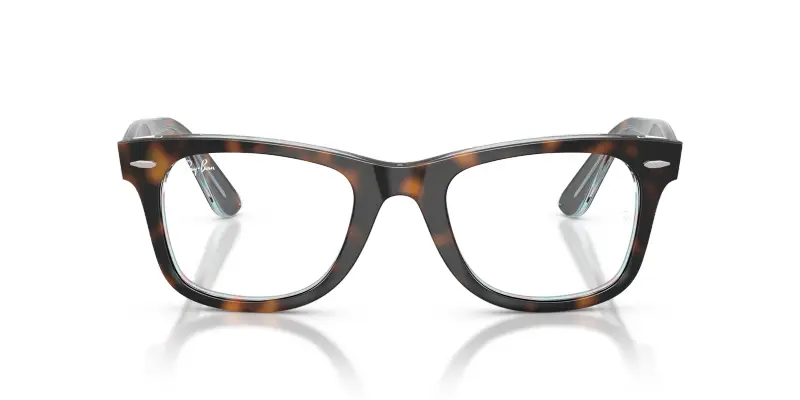 Unisex RX4340V WAYFARER EASE 8401 Montature da vista Acetato Tartaruga Trasparente Squadrata Normale miniatura 3