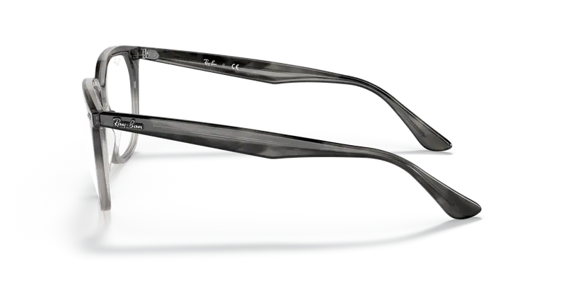 Ray - Ban Unisex RX4362V 8106 Montature da vista Acetato Tartaruga Trasparente Squadrata Normale miniatura 3