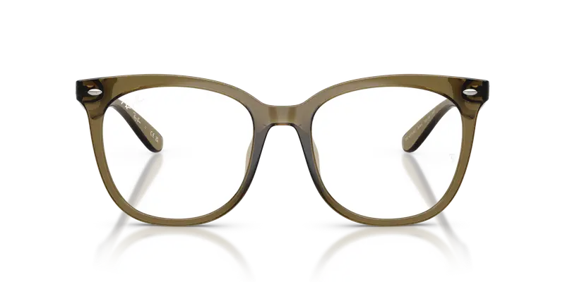 Ray - Ban Unisex RX4379VD 8445 Montature da vista Iniettato Verde Trasparente Squadrata Normale miniatura 2