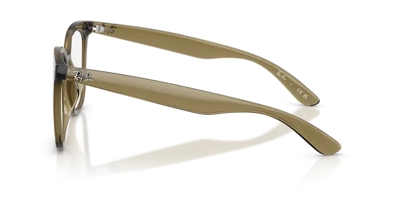 Ray - Ban Unisex RX4379VD 8445 Montature da vista Iniettato Verde Trasparente Squadrata Normale miniatura 3