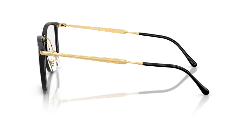 Ray - Ban Unisex RX4451V 2000 Montature da vista Nylon Nero Trasparente Geometrica Normale miniatura 3