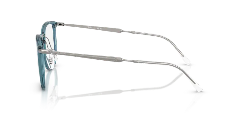 Ray - Ban Unisex RX4451V 8426 Montature da vista Nylon Blu Trasparente Geometrica Normale miniatura 3