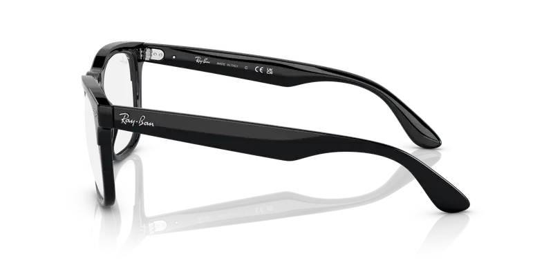 Ray - Ban Unisex RX4487V STEVE 8192 Montature da vista Iniettato Nero Trasparente Squadrata Normale miniatura 3