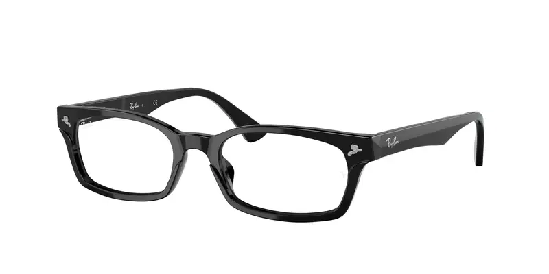 Ray - Ban Unisex RX5017A  2000 Montature da vista Acetato Nero Trasparente Squadrata Normale