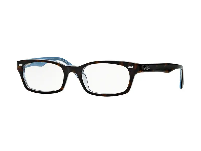 Ray - Ban Unisex RX5150  5023 Montature da vista Acetato Tartaruga Trasparente Squadrata Normale