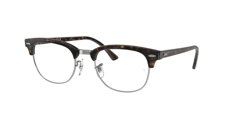 Ray - Ban Unisex RX5154 CLUBMASTER 2012 Montature da vista Acetato Marrone Trasparente Squadrata Normale