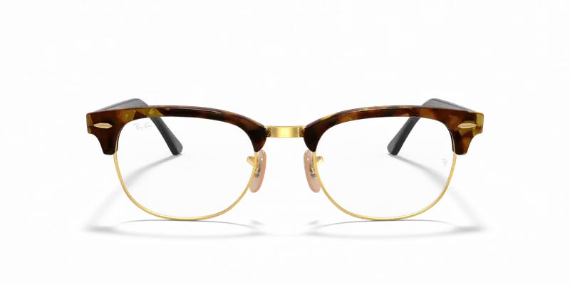 Ray - Ban Unisex RX5154 CLUBMASTER 5494 Montature da vista Acetato Marrone Trasparente Squadrata Normale miniatura 2