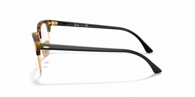 Ray - Ban Unisex RX5154 CLUBMASTER 5494 Montature da vista Acetato Marrone Trasparente Squadrata Normale miniatura 3