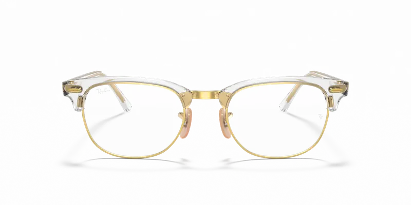 Ray - Ban Unisex RX5154 CLUBMASTER 5762 Montature da vista Acetato Trasparente Trasparente Squadrata Normale miniatura 2