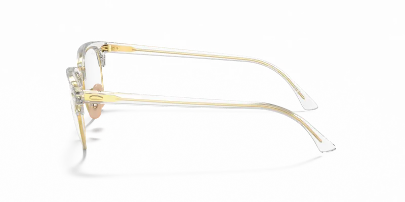 Ray - Ban Unisex RX5154 CLUBMASTER 5762 Montature da vista Acetato Trasparente Trasparente Squadrata Normale miniatura 3