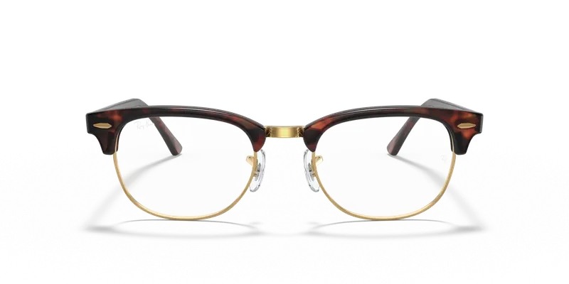 Ray - Ban Unisex RX5154 CLUBMASTER 8058 Montature da vista Acetato Marrone Trasparente Squadrata Normale miniatura 2