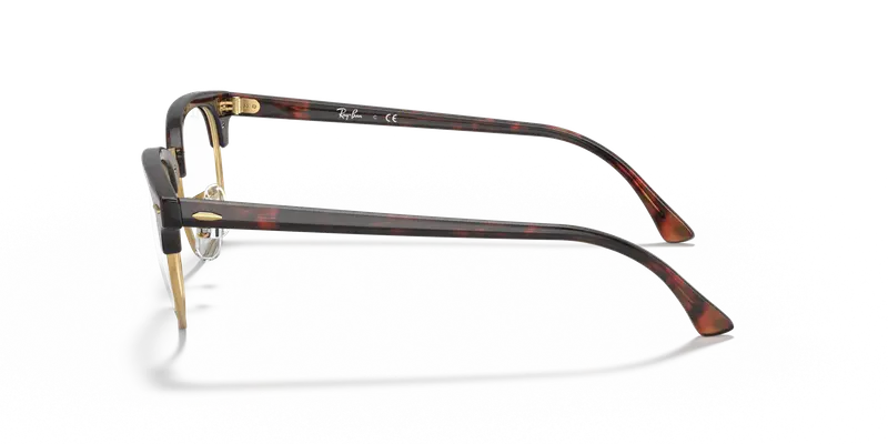 Ray - Ban Unisex RX5154 CLUBMASTER 8058 Montature da vista Acetato Marrone Trasparente Squadrata Normale miniatura 3