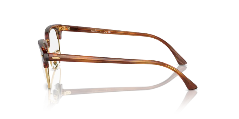 Ray - Ban Unisex RX5154 CLUBMASTER 8375 Montature da vista Acetato Tartaruga Trasparente Squadrata Normale miniatura 3