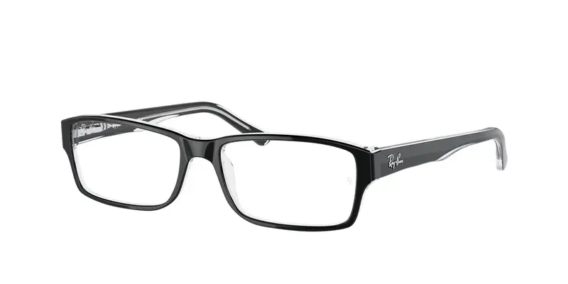 Ray - Ban Unisex RX5169  2034 Montature da vista Acetato Nero Trasparente Squadrata Normale