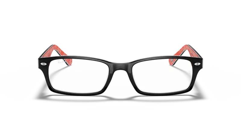 Ray - Ban Unisex RX5206 2479 Montature da vista Acetato Nero Trasparente Squadrata Normale miniatura 2