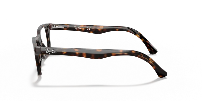 Ray - Ban Unisex RX5228 2012 Montature da vista Acetato Marrone Trasparente Squadrata Normale miniatura 3