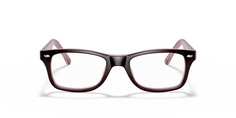 Ray - Ban Unisex RX5228 2126 Montature da vista Acetato Marrone Trasparente Squadrata Normale miniatura 2