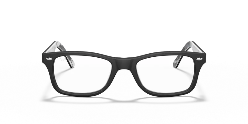 Ray - Ban Unisex RX5228 5405 Montature da vista Acetato Nero Trasparente Squadrata Normale miniatura 2