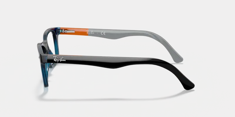 Ray - Ban Unisex RX5228 5547 Montature da vista Plastica Blu Squadrata miniatura 3