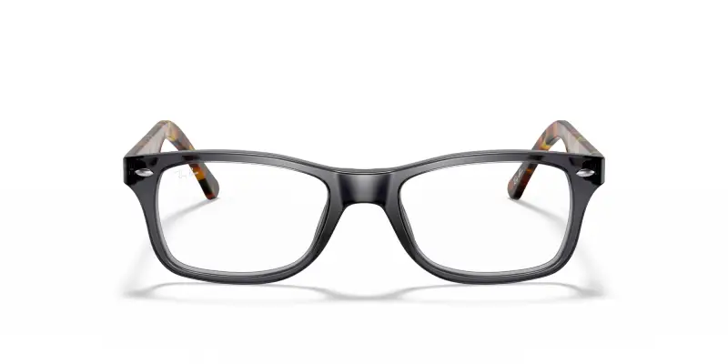 Unisex RX5228 5629 Montature da vista Acetato Grigio Trasparente Squadrata Normale miniatura 3