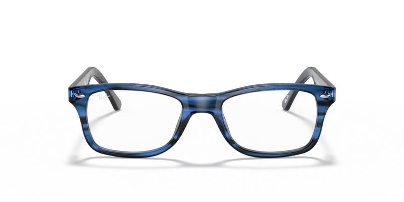 Ray - Ban Unisex RX5228 8053 Montature da vista Acetato Blu Trasparente Squadrata Normale miniatura 2