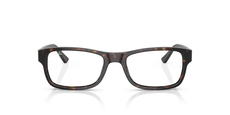 Ray - Ban Unisex RX5268 2012 Montature da vista Acetato Tartaruga Trasparente Squadrata Normale miniatura 2