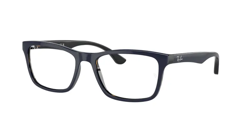 Ray - Ban Unisex RX5279  8283 Montature da vista Acetato Blu Trasparente Squadrata Normale