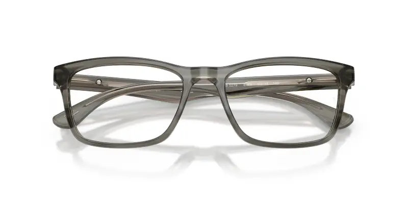 Unisex RX5279 8453 Montature da vista Acetato Grigio Trasparente Squadrata Normale miniatura 2