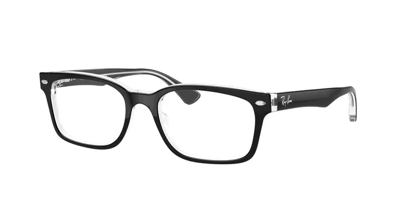Ray - Ban Unisex RX5286  2034 Montature da vista Acetato Nero Trasparente Squadrata Normale