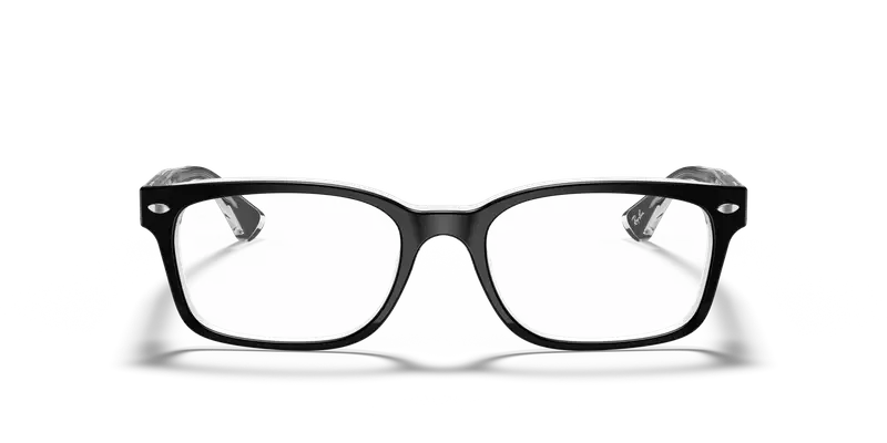 Ray - Ban Unisex RX5286 2034 Montature da vista Acetato Nero Trasparente Squadrata Normale miniatura 2