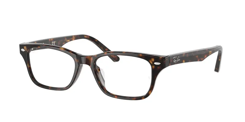 Ray - Ban Unisex RX5345D  2012 Montature da vista Acetato Marrone Trasparente Squadrata Normale
