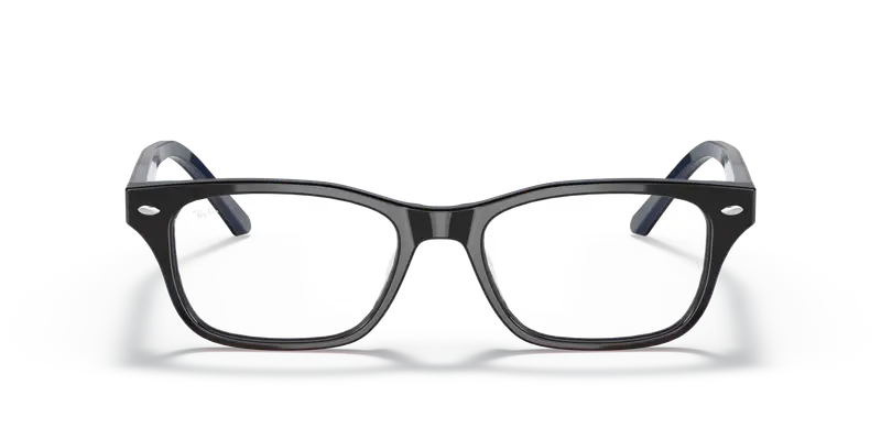 Ray - Ban Unisex RX5345D 5076 Montature da vista Acetato Marrone Trasparente Squadrata Normale miniatura 2