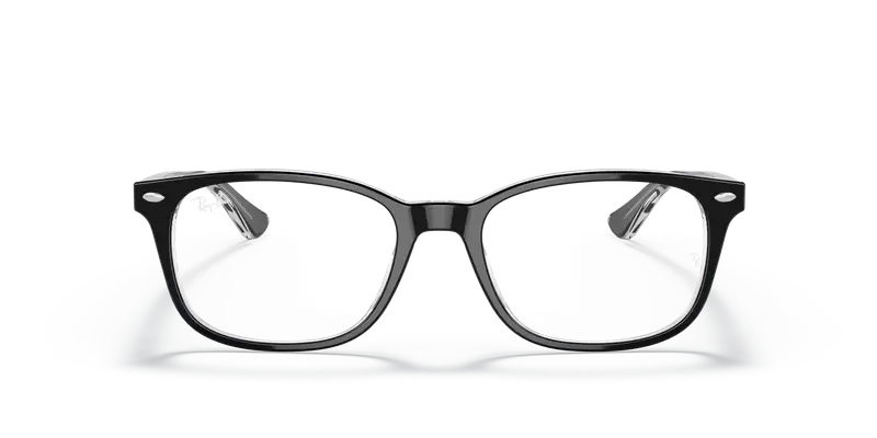 Ray - Ban Unisex RX5375 2034 Montature da vista Acetato Nero Trasparente Squadrata Normale miniatura 2