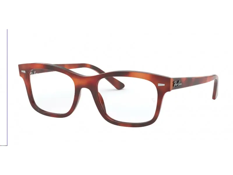 Ray - Ban Unisex RX5383 MR BURBANK 5944 Montature da vista Plastica Havana Squadrata
