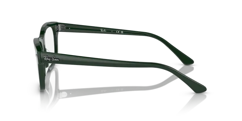 Ray - Ban Unisex RX5383 MR BURBANK 8226 Montature da vista Acetato Verde Trasparente Squadrata Normale miniatura 3