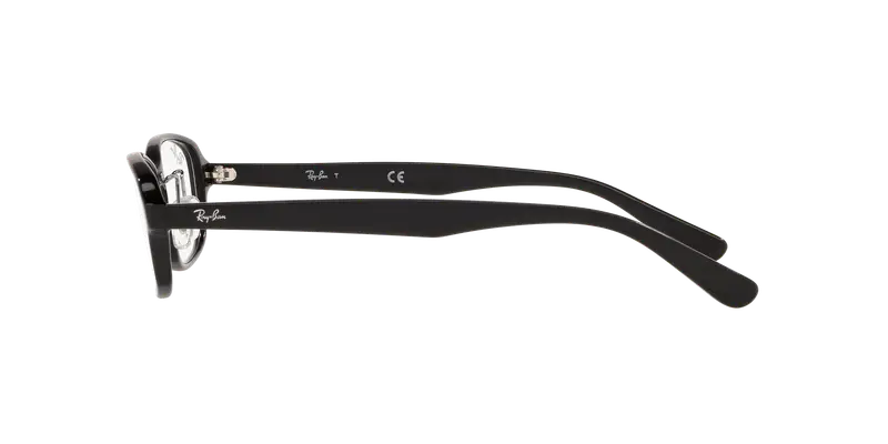 Ray - Ban Unisex RX5385D 2000 Montature da vista Acetato Nero Trasparente Geometrica Normale miniatura 2