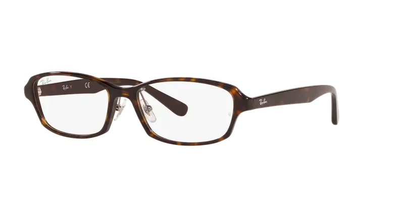 Ray - Ban Unisex RX5385D 2012 Montature da vista Acetato Marrone Trasparente Geometrica Normale