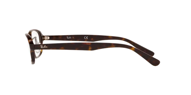 Ray - Ban Unisex RX5385D 2012 Montature da vista Acetato Marrone Trasparente Geometrica Normale miniatura 2