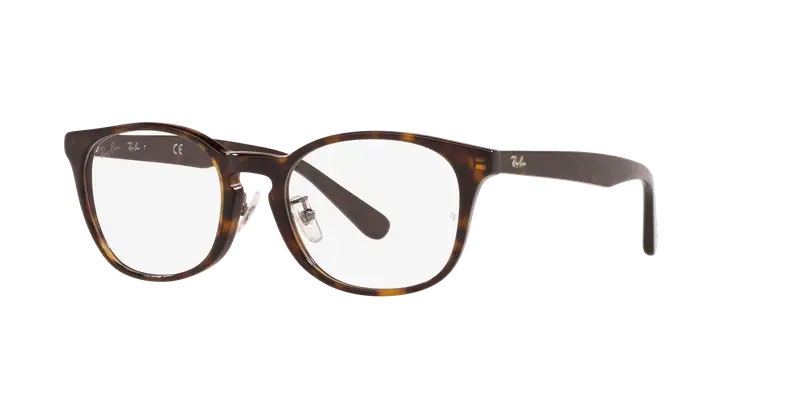 Ray - Ban Unisex RX5386D 2012 Montature da vista Acetato Marrone Trasparente Rotonda Normale