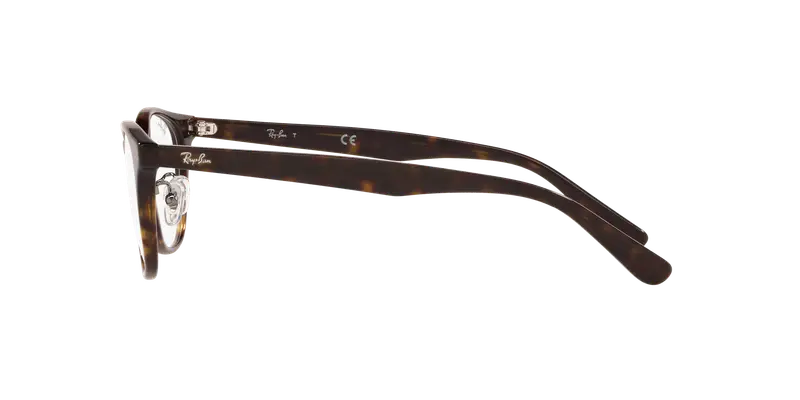 Ray - Ban Unisex RX5386D 2012 Montature da vista Acetato Marrone Trasparente Rotonda Normale miniatura 2